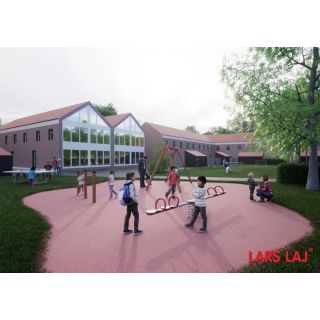 Small Red Playground For Residental Area_1949