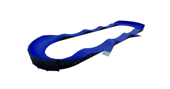 Sininen Modular Pumptrack II -pyörärata.