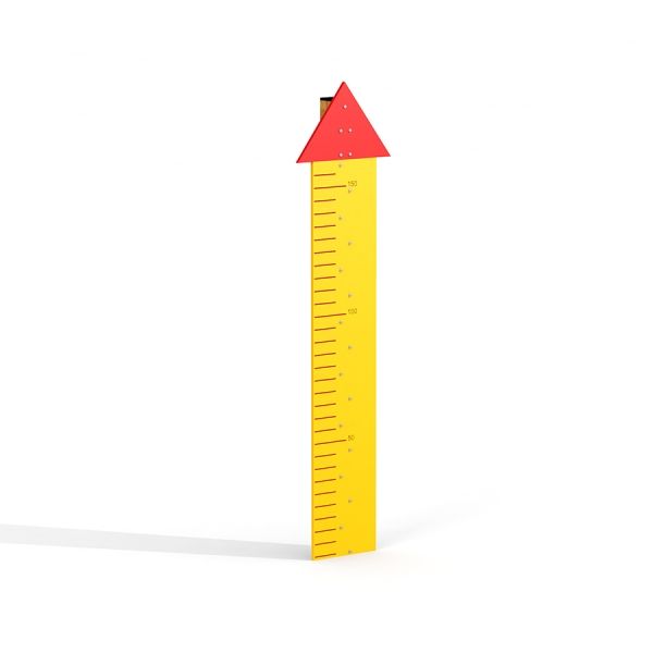 Keltainen Height Chart punaisella nuolella.