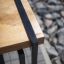 Thor bench puinen penkki ja metallinen kehys ulkokäyttöön.