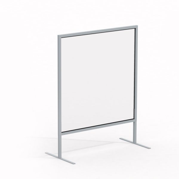 Curtain glass wall 80 x 80 cm harmaa kehys.