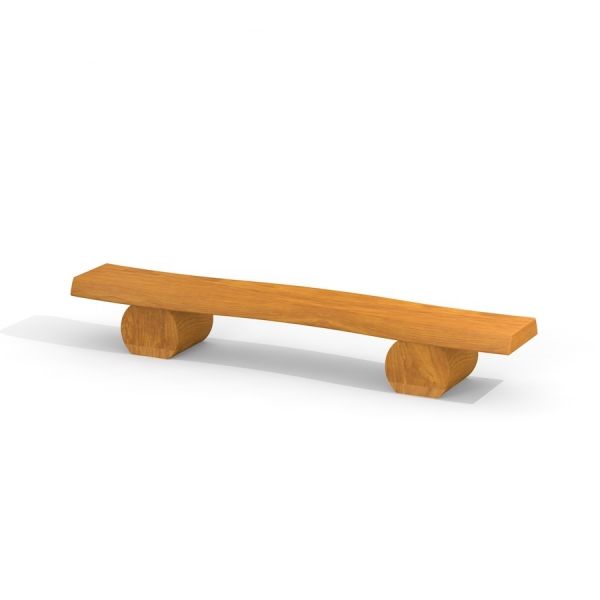 Robinia bench puinen penkki minimalistisella muotoilulla.