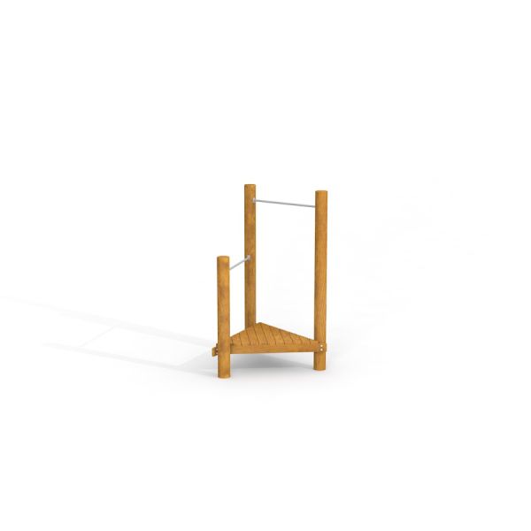 Gymnastic Bar w/ Wooden Deck leikkikenttä väline.