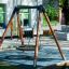 Keinun Bird Nest Swing (BNS 120 cm) leikkialueella.