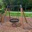 Bird Nest Swing (BNS 120 cm) -keinu puutarhassa