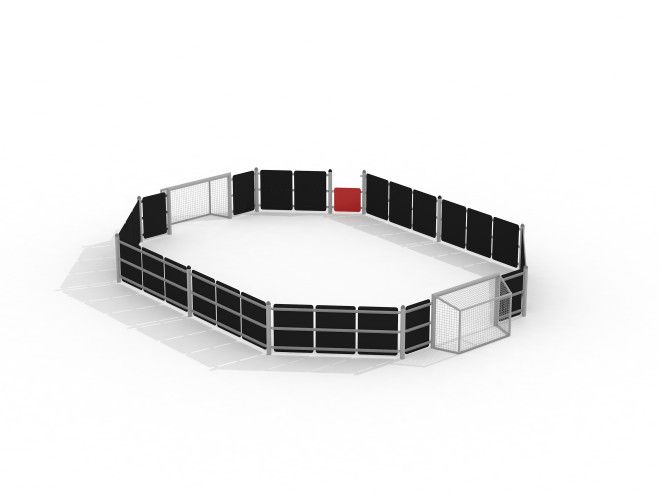 Miniareena octagon II ulkona.