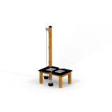 Hiekka- ja vesileikkipöytä II natur